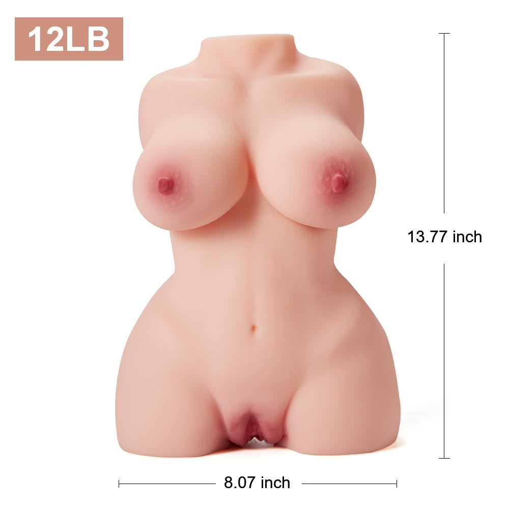 13.7'' 3D Male Masturbator Doll With Torso