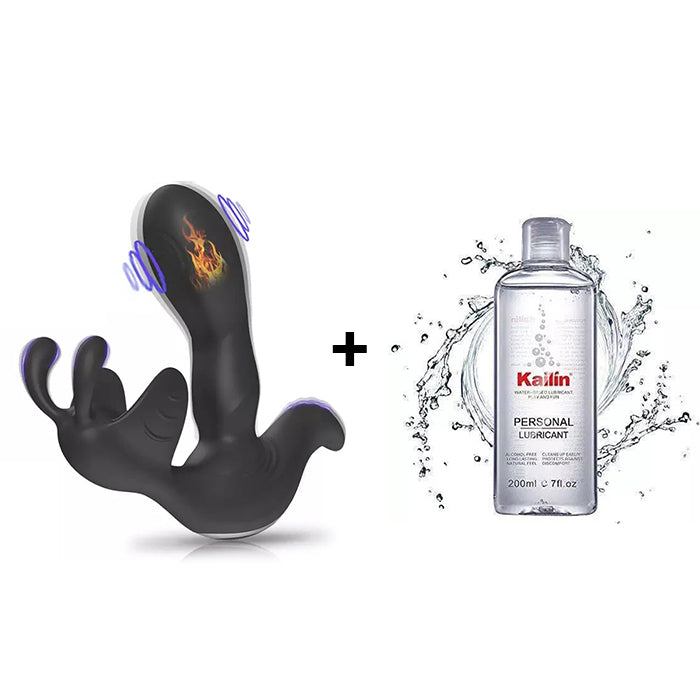 Dual Stimulation 7 Flapping Vibrating Prostate & Testicular Massager