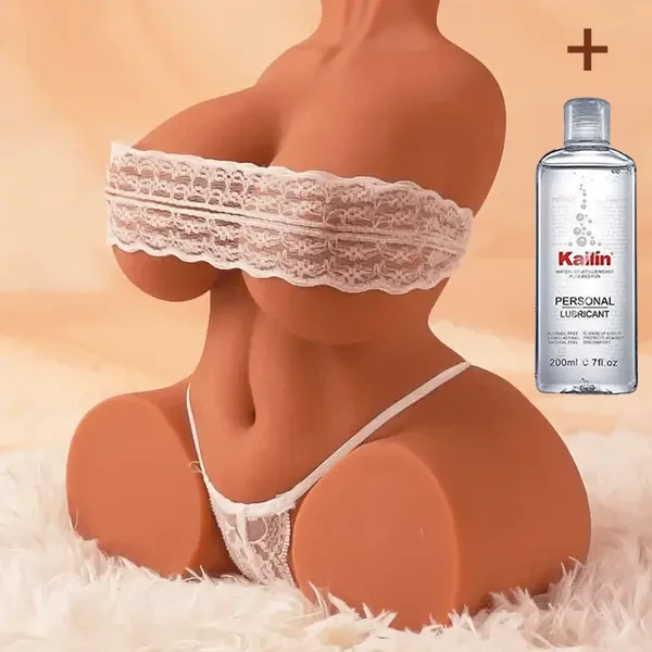 Daniela - Realistic Butt Latina Sex Torso Toy – Valentina Morena Soft Latex Breast & Hip Design(🧴Free Essential Oil 🍃)