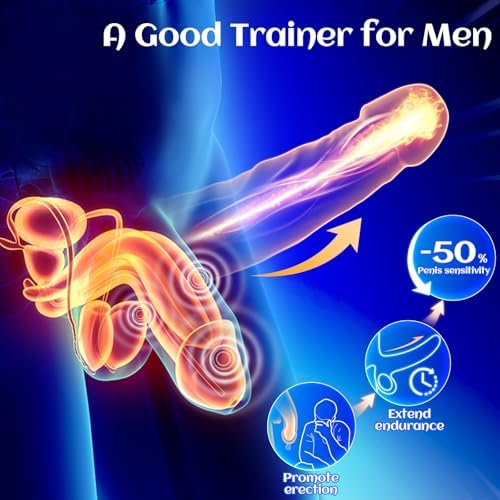 Male Vibrator - 10 Vibration Modes & Tentacle Stroker for Penis & Nipple Stimulation
