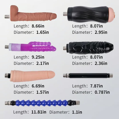 Buyging™ Iron Titan 400 Strokes/Mins 5 IN 1 Accessories Dildo Sex Masturbation Machine