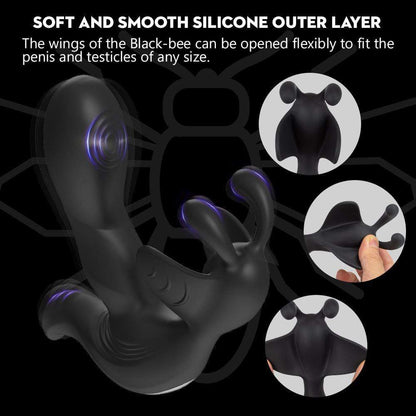 Dual Stimulation 7 Flapping Vibrating Prostate & Testicular Massager