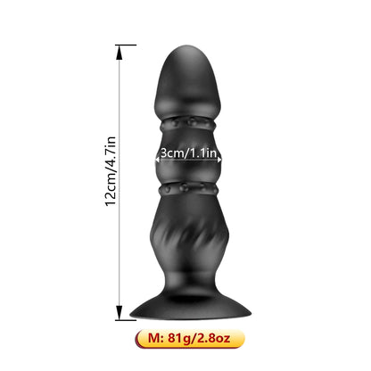 10 Speed Prostate Massager Wireless Remote Control Anal Bead Butt Plug Stimulator USB Charge Anal Vibrator Sex Toy for Men Women