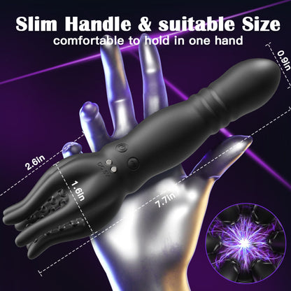 Buyging™ Dual Motor 9 Thrusting 10 Vibrating Penis Trainer & Anal Toy