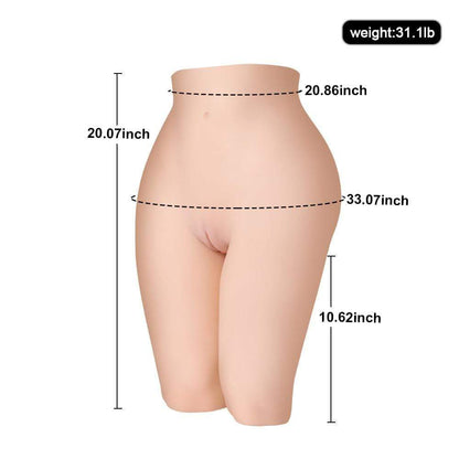 Lillian 35.1lb Realistic Pussy Anus Leg Sex Doll