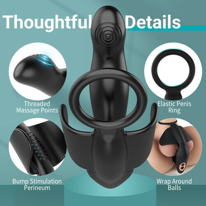 10 Vibrating Heating Ergonomic Prostate Massager