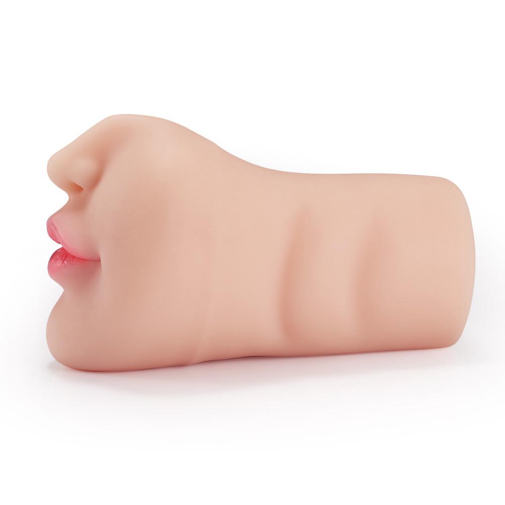 6.29 White Skin Red Lip Deep Throat Stroker