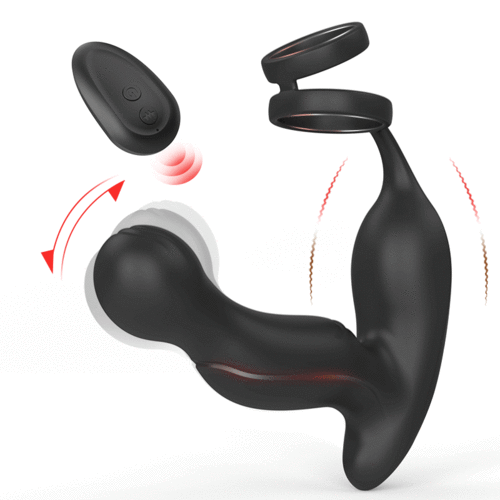 Buyging™ 3-IN-1 Prostate Massager With 11 Vibrations With Dual Cock Rings