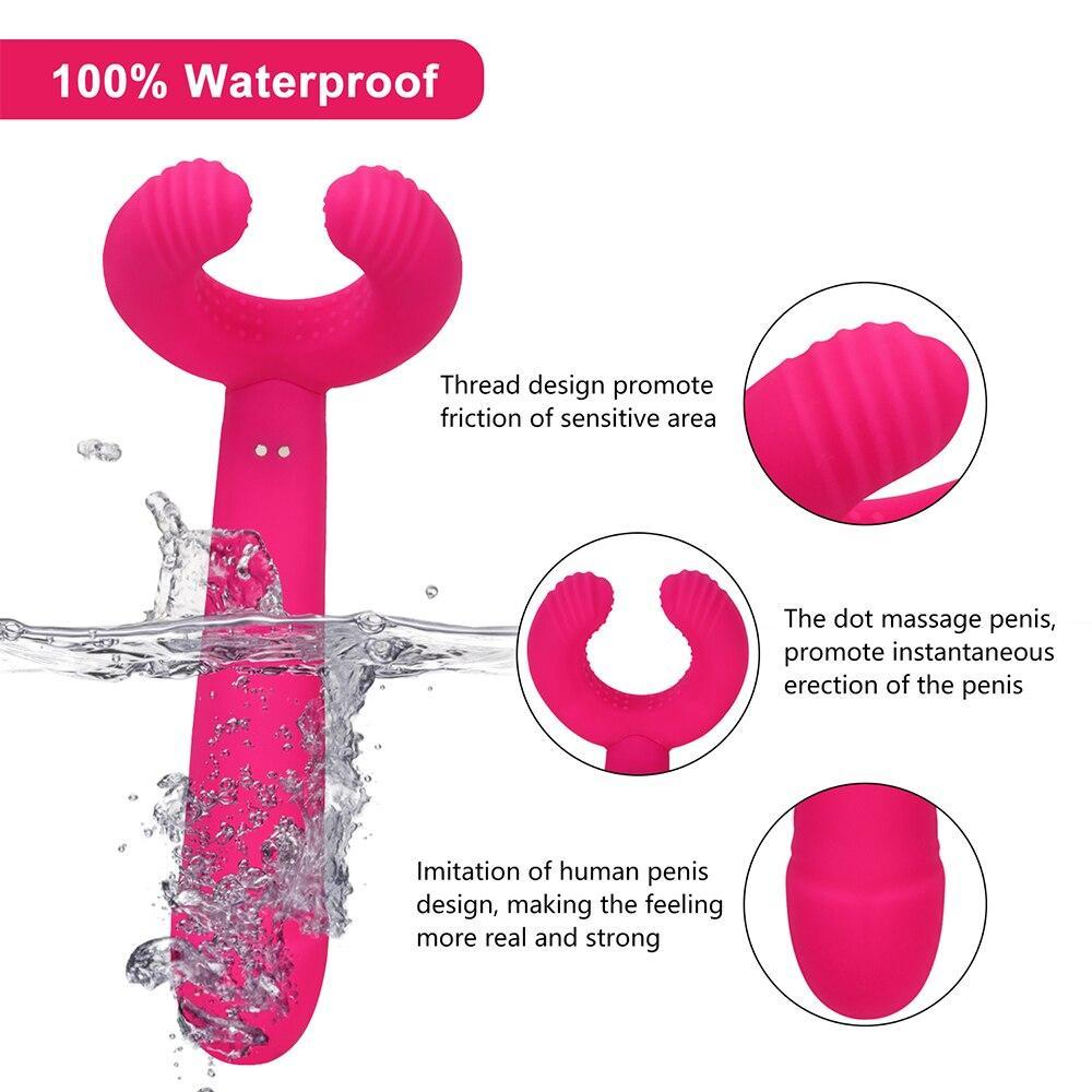 64 Vibrating Modes Dildo Vibrator Sexy Toys For Women Men Couples G Spots Clitoris Testicle Penis Stimulator Massager Adult Toys