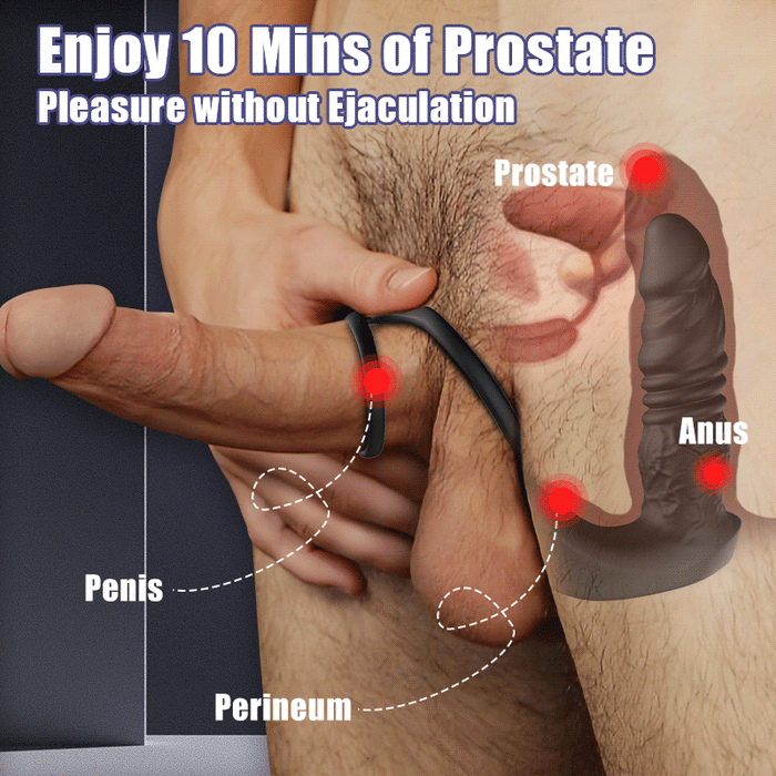 Buyging™ Bluetooth Remote Control 9 Thrusting Vibrating Prostate Massager