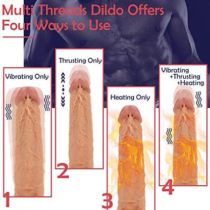3 Fuctions Multiple Combination Life Like Dildo