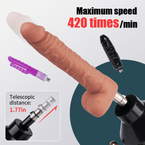 Buyging™ Iron Titan 400 Strokes/Mins 5 IN 1 Accessories Dildo Sex Masturbation Machine
