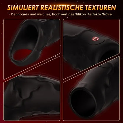 😍Vibrating 4-in-1 Penis Sleeve – Enhance Your Sexual Pleasure💖