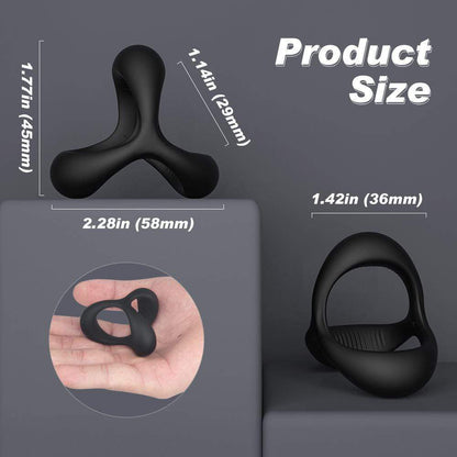 Silicone Penis Ring for Erection Enhancing Sex Toy
