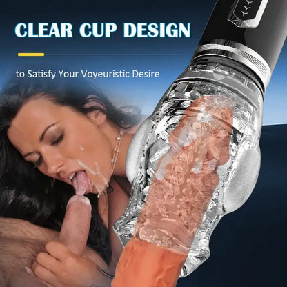 Superbuyg™ 5 Thrusting Rotating 7 Vibrating Oral Sex Handheld Masturbator