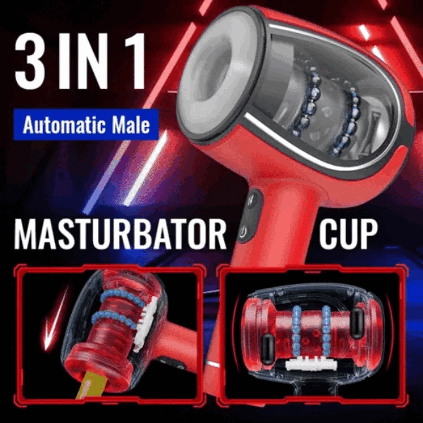 Handheld Automatic 6 Frequency Thrusting Vibration Male Masturbator