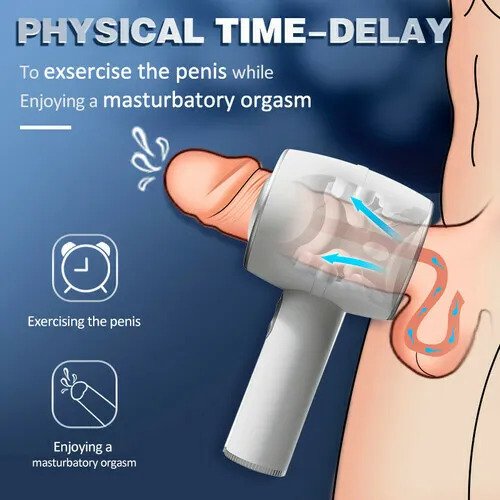 Hardy - Automatic 3 Frequency Telescopic Handheld Male Masturbator