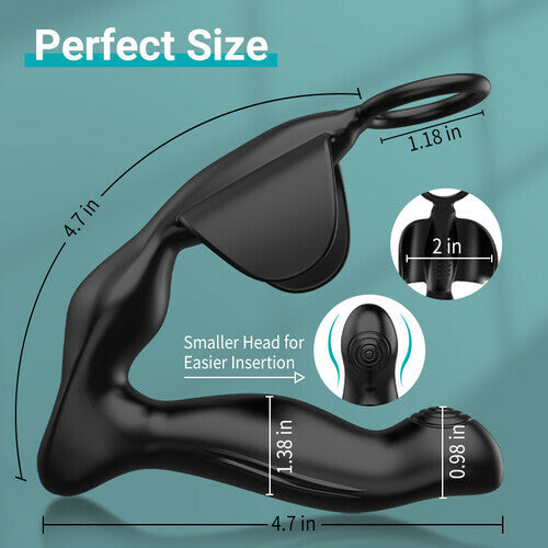 10 Vibrating Heating Ergonomic Prostate Massager