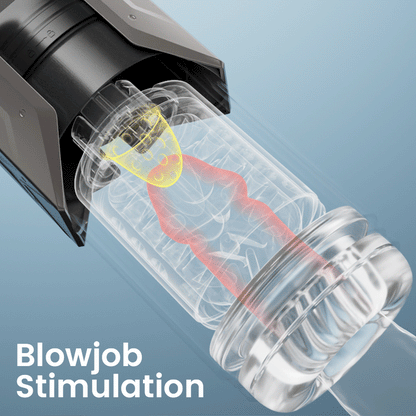 King -100% Waterproof 4 IN 1 Automatic Masturbation Cup for Men