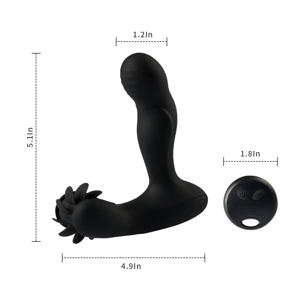 Remote 12 Modes Tongue-Licking Heating Vibration Prostate Stimulator