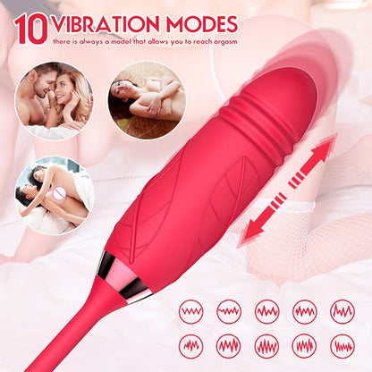 10 Speed Rose Sucking Vibrator Sex Toy