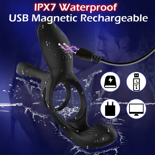 Halloween Sale | KUSHOR Wireless 10 Vibration Penis Ring For Couples