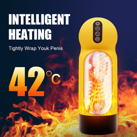 2022 Strong Penis Sucking Male Masturbator With Vibrating Heating Function