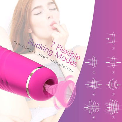 Sucking Clitoris Stimulator and Wand Massager