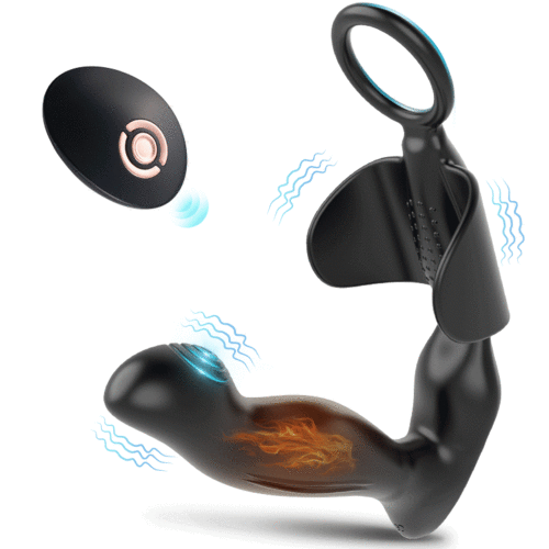 10 Vibrating Heating Ergonomic Prostate Massager