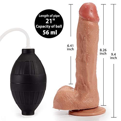 9.5  Squirting G-spot Ejaculating Dildo with strong suction cup