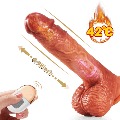Buyging™ SINGER 3-in-1 Realistic Non-sticky Blush Dildo 9 INCH