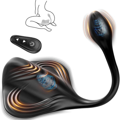 Buyging™ Dual Motor 9+9 Vibrator Anal Dildo Beads Prostate Massager & Penis Training Sit Ride Perineum Clitoral Stimulator