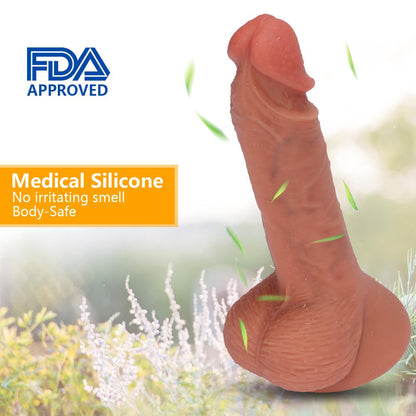 7.88 Inch Silicone Realistic Dildo