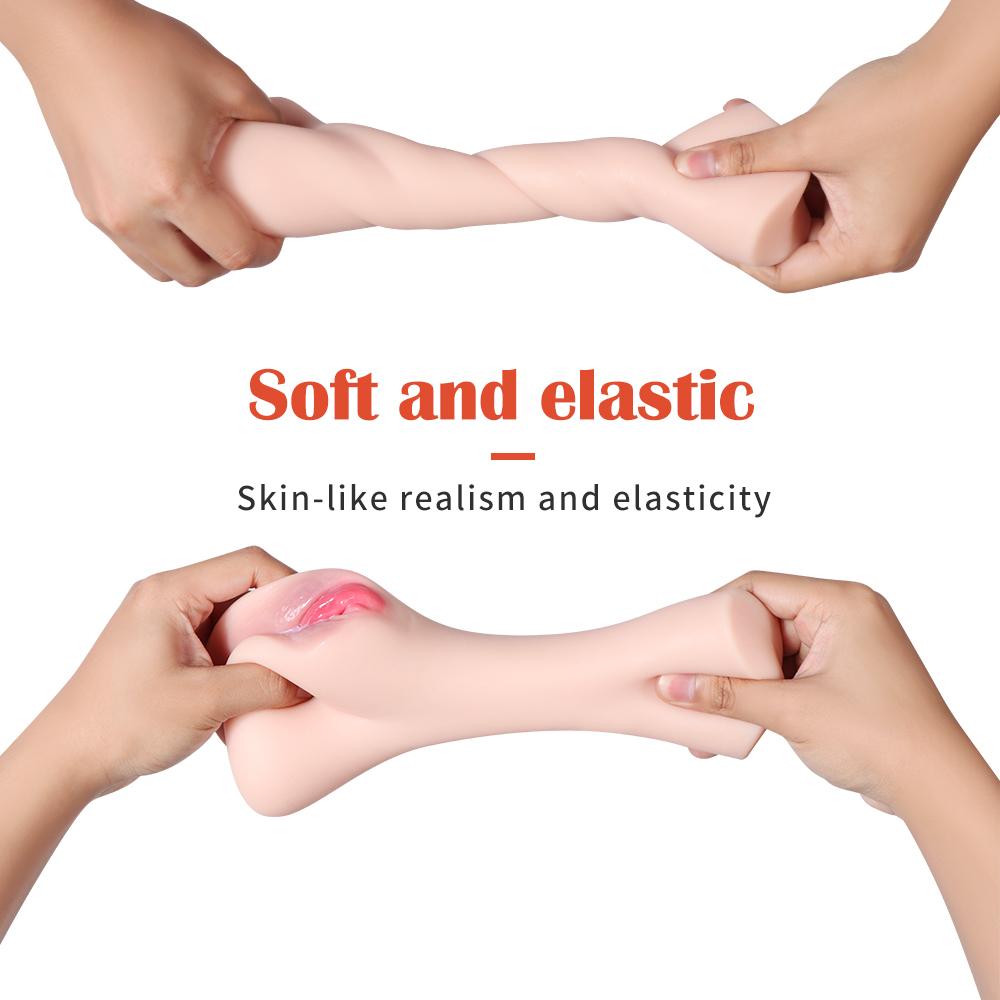 6.23'' 3D Texture Realistic Clitoris Pocket Pussy Stroker