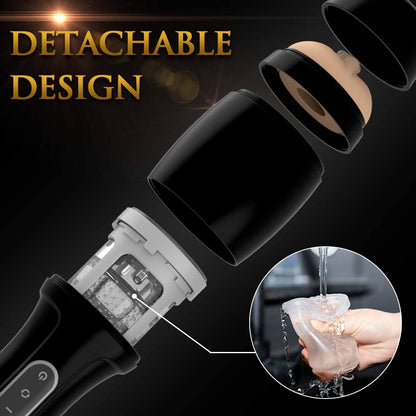 Male Masturbator Cup with 8 Reversible Rotation Modes