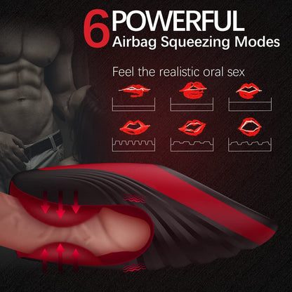 9 Vibrating 6 Sucking Heating Deep Throat Masturbation Blowjob Cup