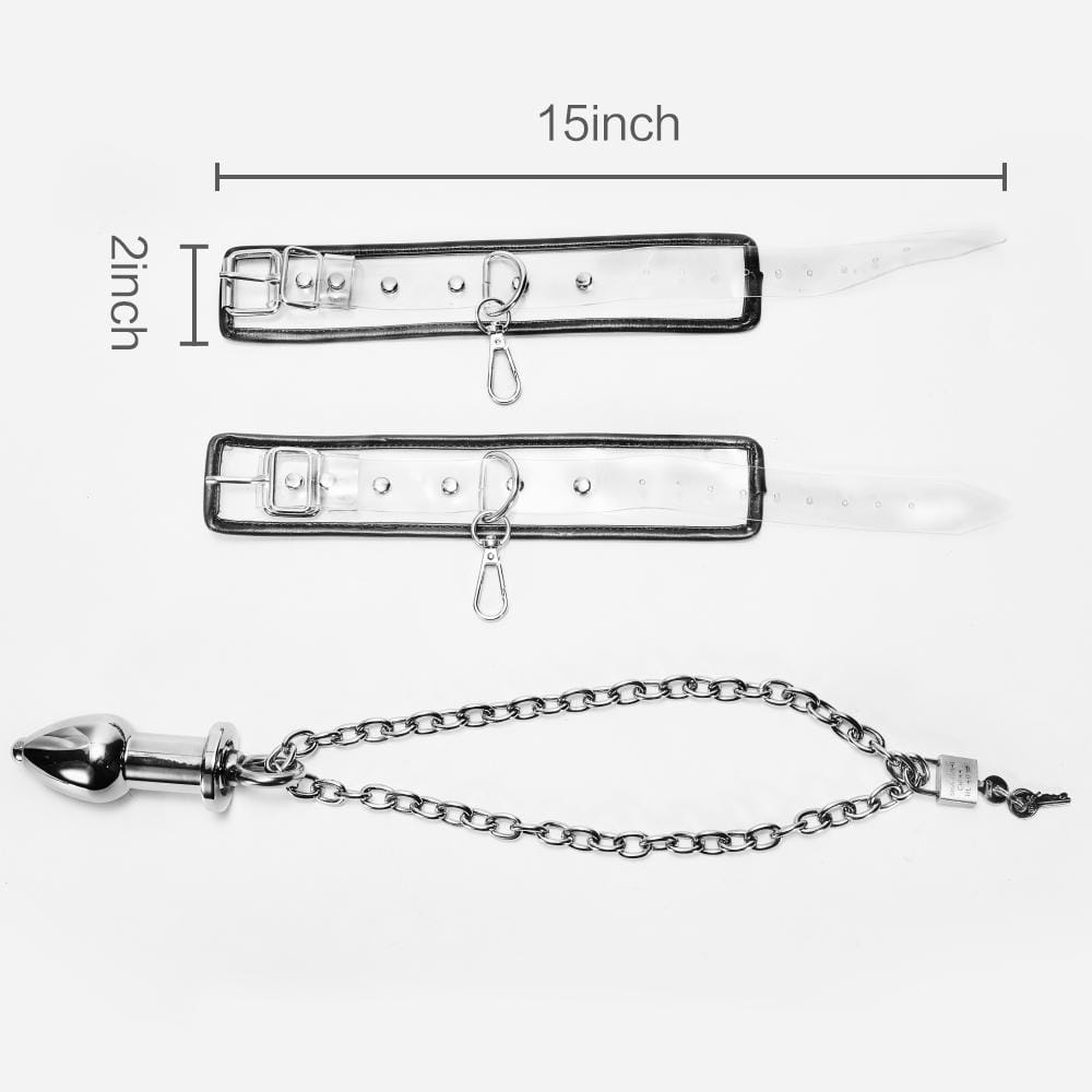 Wrist to Anal Plug Bondage Set