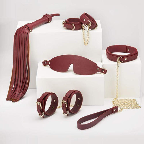Buyging™ ROOMFUN Retro Red Leather Bondage Kit