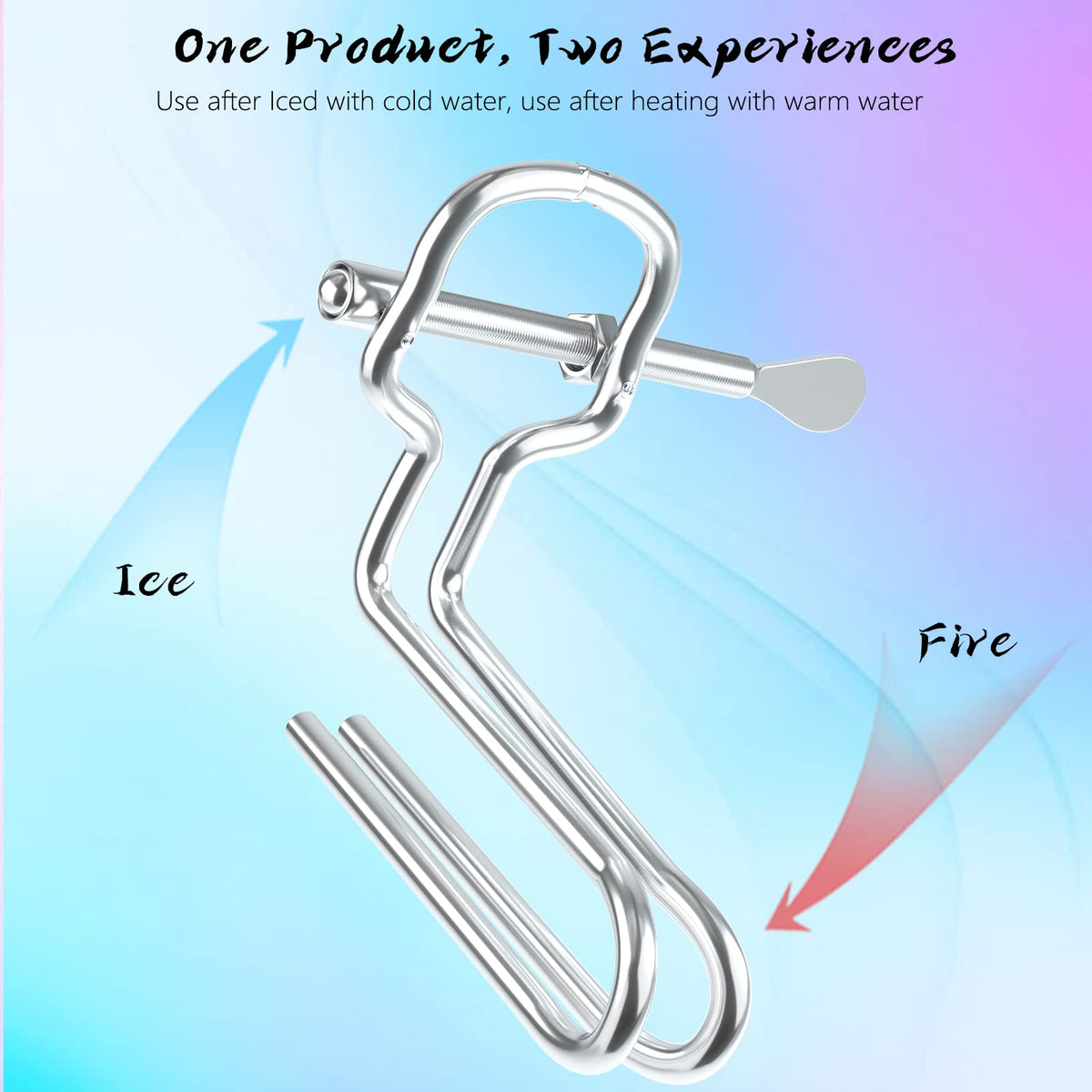 Steel Material Anal/Vaginal Expander Stainless BDSM Sex Toy for Men/Women