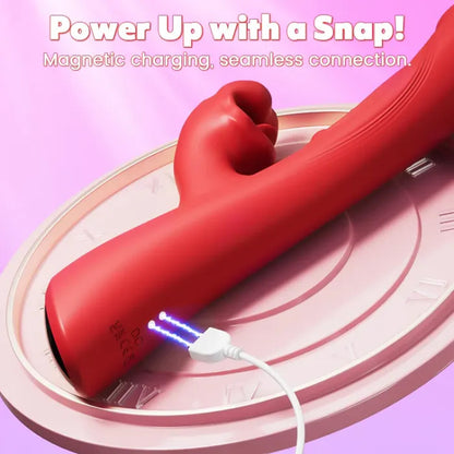 Sexoralab™ G-Bliss Vibrator Women Sex Toy with 9 Flapping Vibrating & 8 Licking Sucking Modes