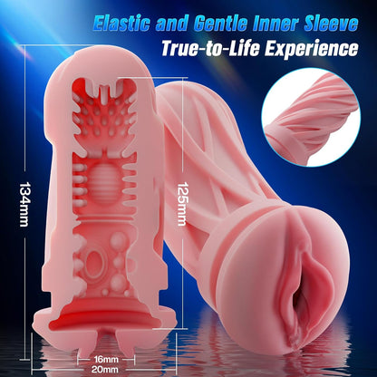 AI & APP Control Thrusting Male Stroker with 360° Heating, 5-Speed Smooth Motion Adult Mens