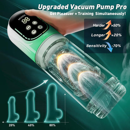 😍 Male Masturbator Penis Pump - Male Sex Toys for Men Sex Toy Pocket Pussy LCD with APP Stroker Adult Toys with 7 Thrusting 7 Rotating 5 Sucking Modes Vacuum Pumps & Enlargers🎁