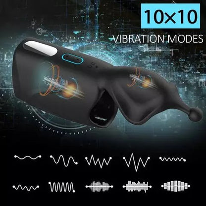 10-Pattern Vibrations Balls Dense Tickler Penis Ring