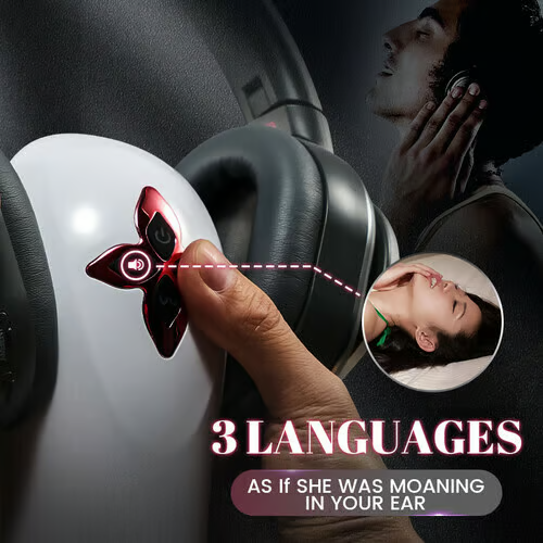 Allure Split Design Breast Vulva Entry 5 Suction & 7 Vibrations 3 Languages Automatic Masturbation Cup