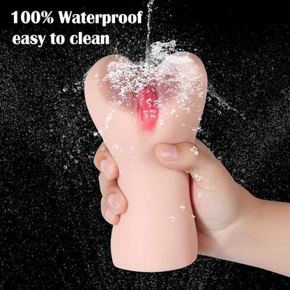6.23'' 3D Texture Realistic Clitoris Pocket Pussy Stroker