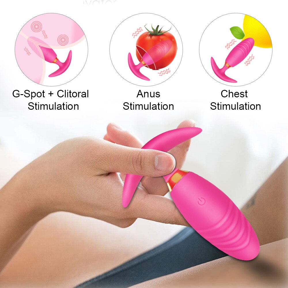 Wireless Soft Silicone Anal Butt Plug Prostate Massager