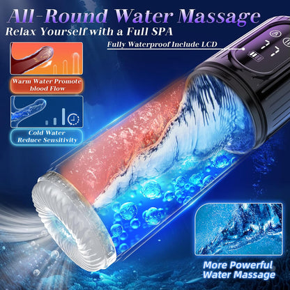 😍 Male Masturbator Penis Pump - Male Sex Toys for Men Sex Toy Pocket Pussy LCD with APP Stroker Adult Toys with 7 Thrusting 7 Rotating 5 Sucking Modes Vacuum Pumps & Enlargers🎁