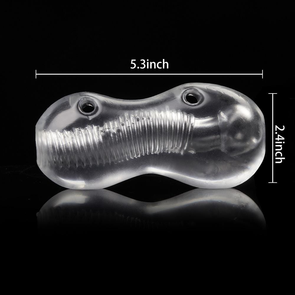 5.2” Clear Petite Spiral Male Masturbator