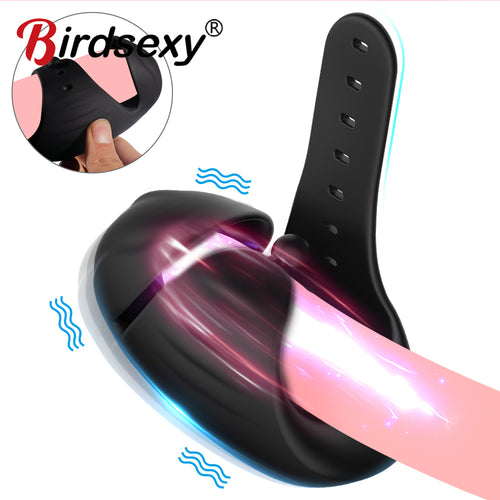 Glans Vibrator For Men Penis Massager Exerciser 10 Speed Male Masturbator Ejaculation Delay Penis Trainer Adult Sex Toys for Men
