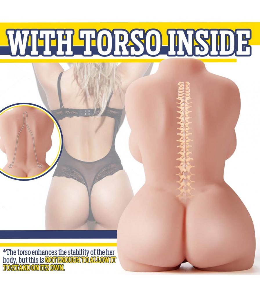 13.7'' 3D Male Masturbator Doll With Torso